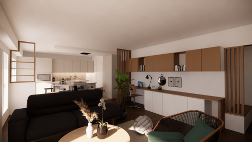 Rénovation complète d'un appartement deux pièces de 97m² à Paris 15ème arrondissement