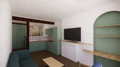 Rénovation complète d’un appartement haussmannien de 35 m² Paris 13 ème arrondissement