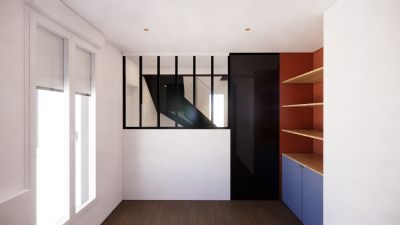 Rénovation partielle d'un étage et de l'escalier d’une maison de 60m² à Colombes