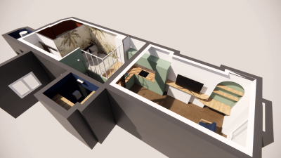 Rénovation complète d’un appartement haussmannien de 35 m² Paris 13 ème arrondissement